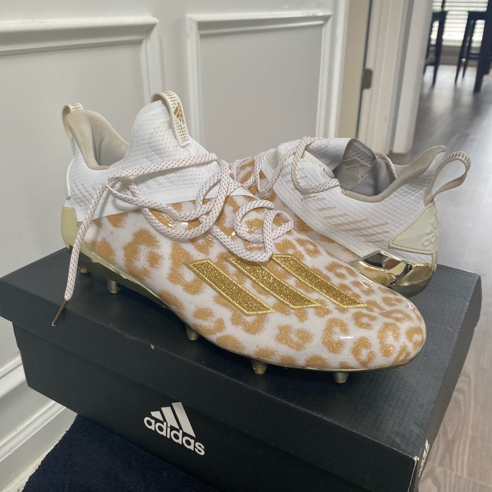 Adidas cheetah print cleats